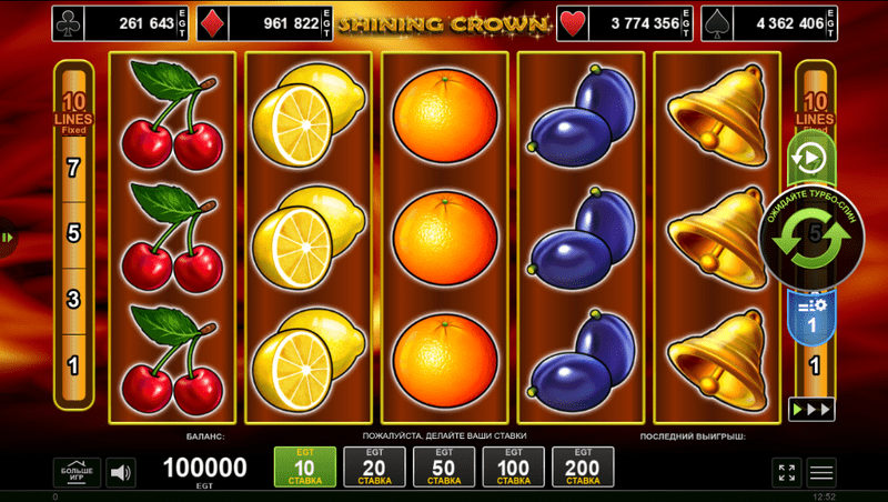 Анализ RTP и волатильности слота Shining Crown