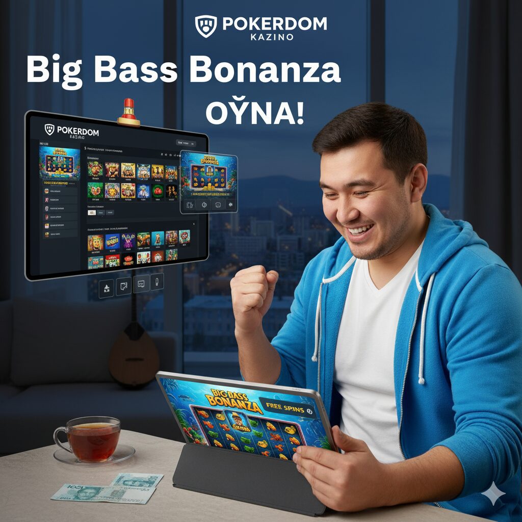 Big Bass Bonanza on the Pokerdom platform in Kazakhstan