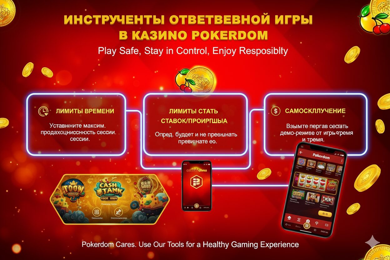 Responsible gaming tools at Pokerdom casino