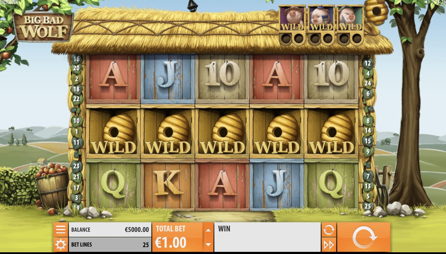 Pokerdom-дағы көбейткіштері бар Big Bad Wolf бонустық фриспиндер режимі