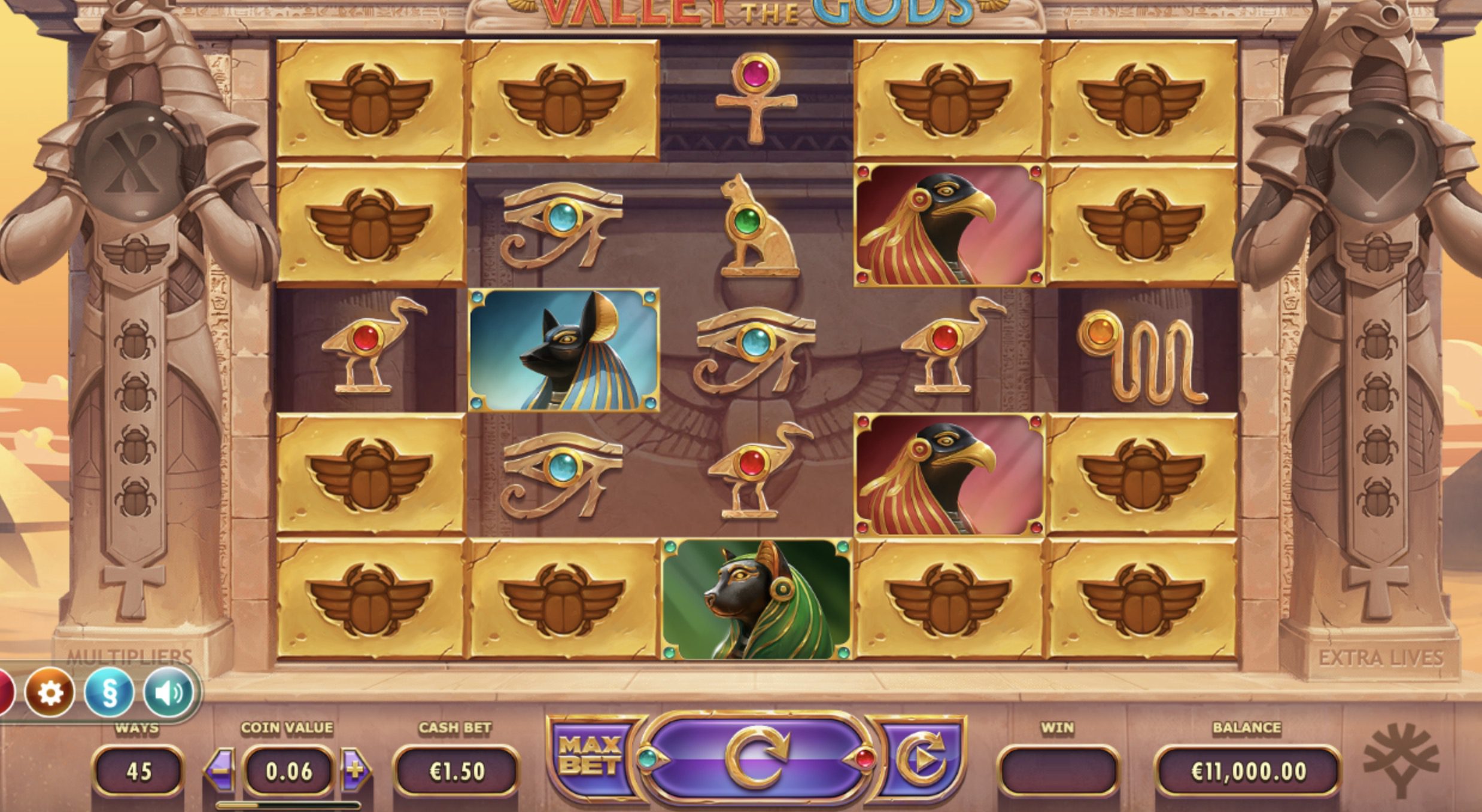 Pokerdom Valley of the Gods-тағы Re-Spins механикасы