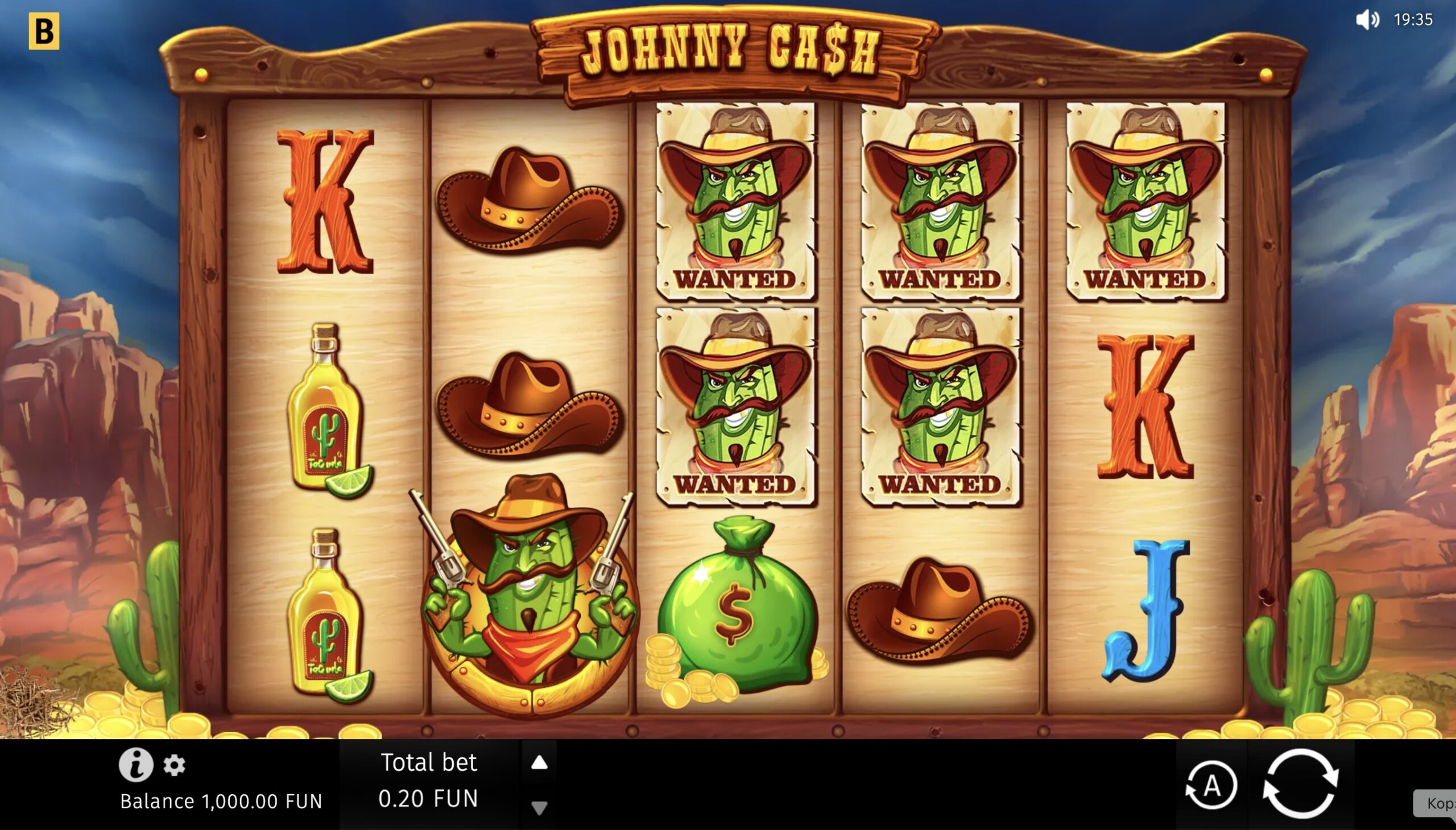 Johnny Cash slot free spins bonus round