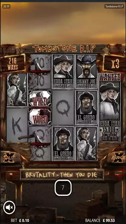 Menu for purchasing bonus rounds in the slot
