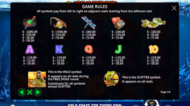 Big Bass Bonanza free spins bonus round with Wild fisherman